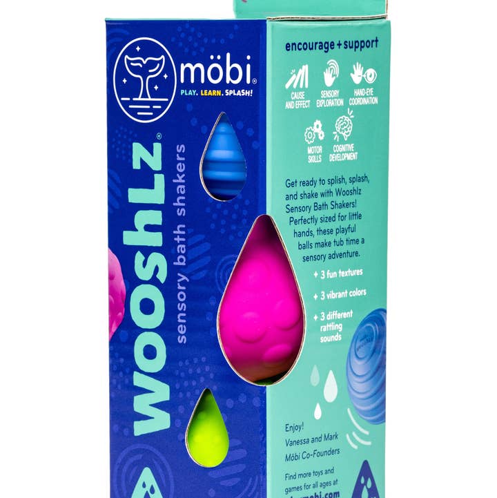 Wooshlz Pelotas Sensoriales para Baño con Sonajero para venta al por mayor de Möbi Games Inc.