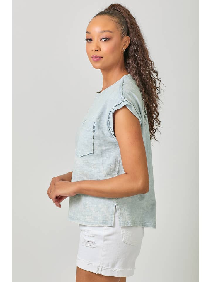 Mystree - Wholesale T-Shirt - Women's - 61119 Washed Slouchy Essential Tee16