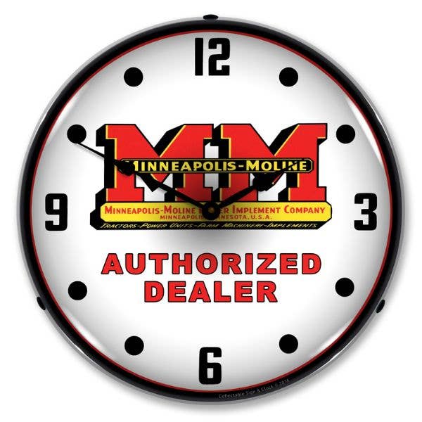 Minneapolis Moline for wholesale by Collectable Sign and Clock LLC.