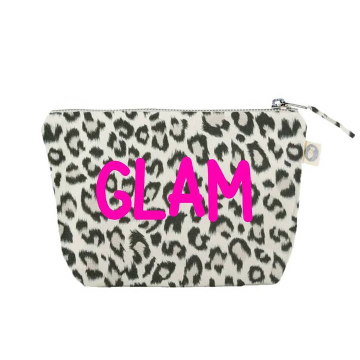 Trousse de maquillage léopard -GLAM NOUVEAU ! pour la vente par Quilted Koala