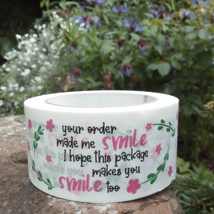 Smile kraft paper tape for wholesale by Cards and gift wrap