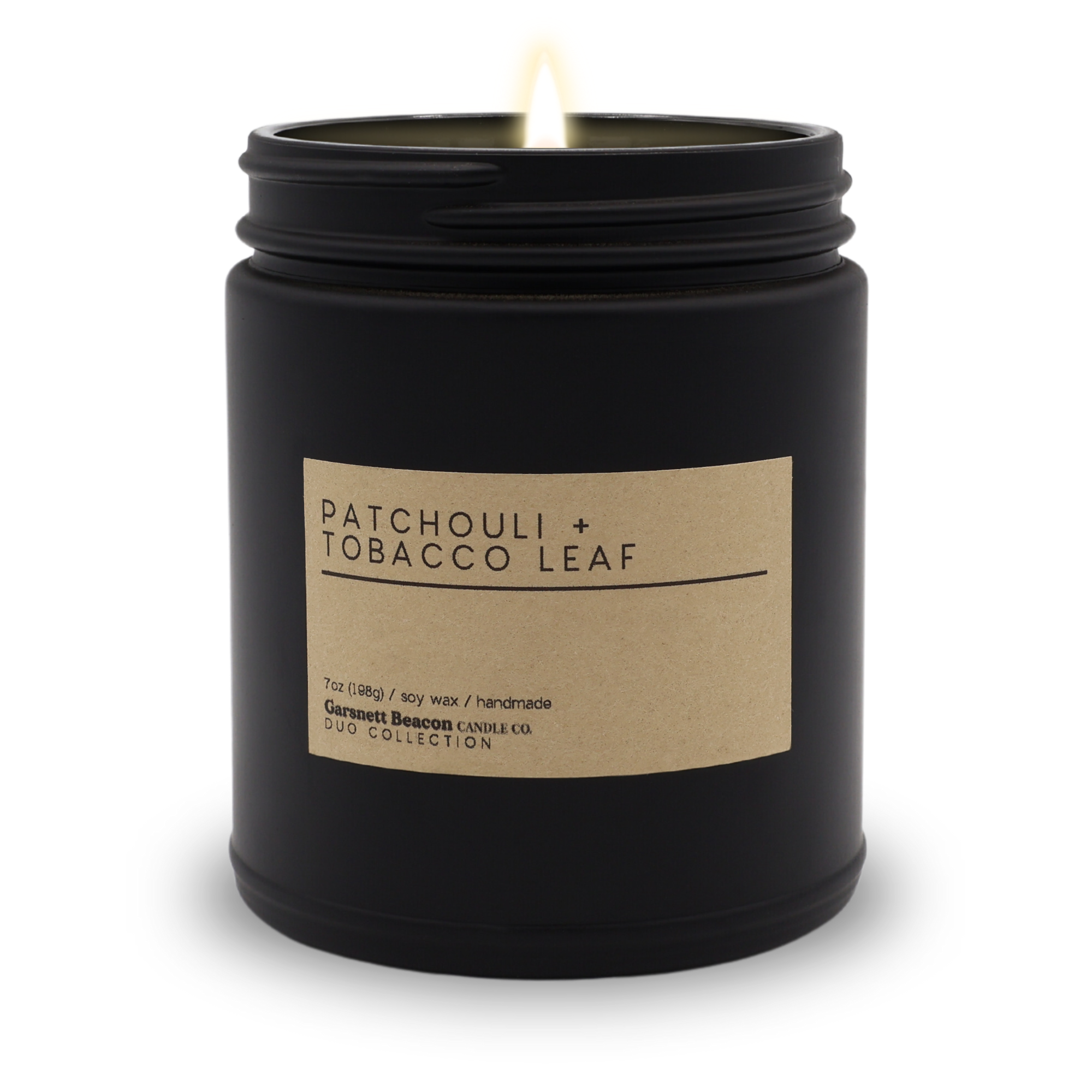 Garsnett Beacon Candle Co. - Wholesale Jar/Filled Candle - Patchouli + Tobacco Leaf Luxury Scented Candle | Duo Collection by Garsnett Beacon2
