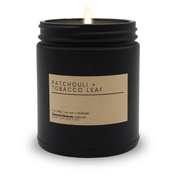 Garsnett Beacon Candle Co. - Wholesale Jar/Filled Candle - Patchouli + Tobacco Leaf Luxury Scented Candle | Duo Collection by Garsnett Beacon2