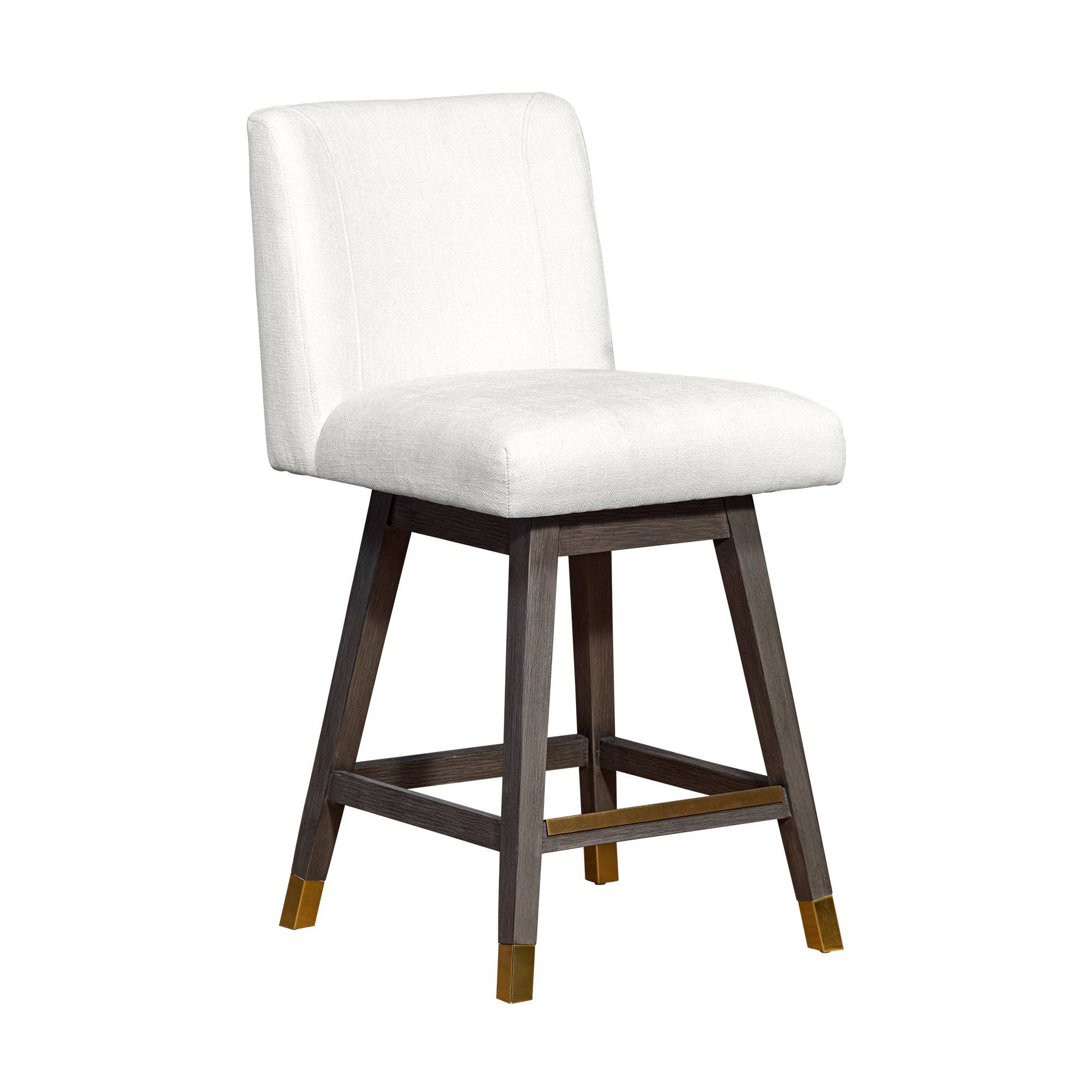 Armen Living - Wholesale Stool - Isabella Modern Upholstered Wood Swivel Barstool60