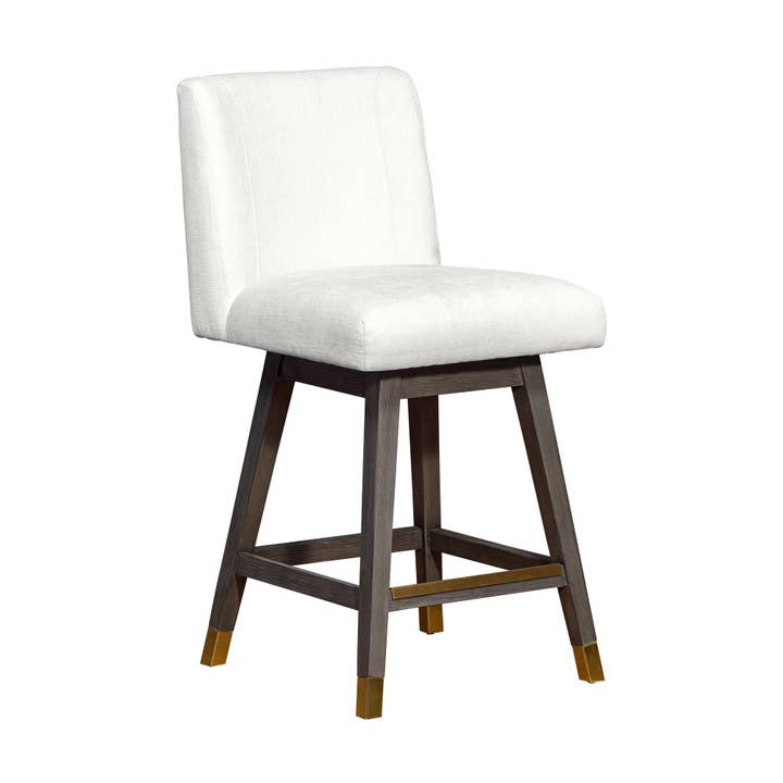 Armen Living - Wholesale Stool - Isabella Modern Upholstered Wood Swivel Barstool60