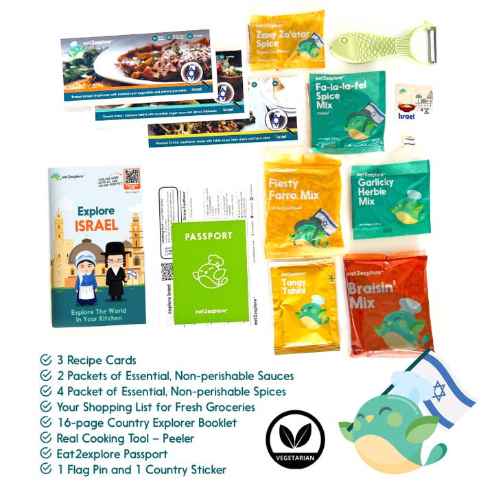 Eat2explore - Wholesale DIY Food Kit - COOKING KIT - explore ISRAEL food & culture