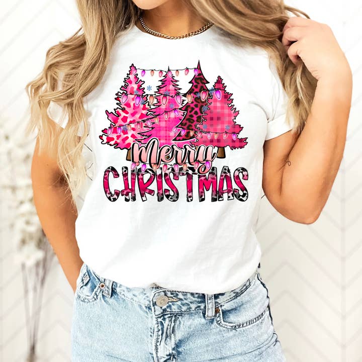 T-SHIRT MET PRINT VOOR KERSTMIS voor wholesale door Bar B Tees
