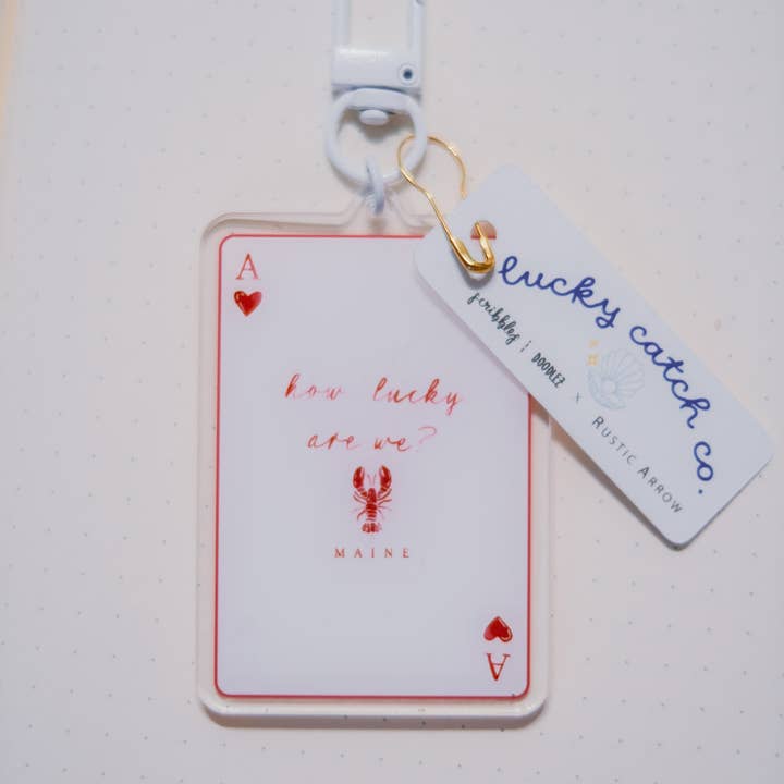 Scribbles and Doodlez - Wholesale Keychain - Unisex - lucky hand | maine lobster acrylic keychain