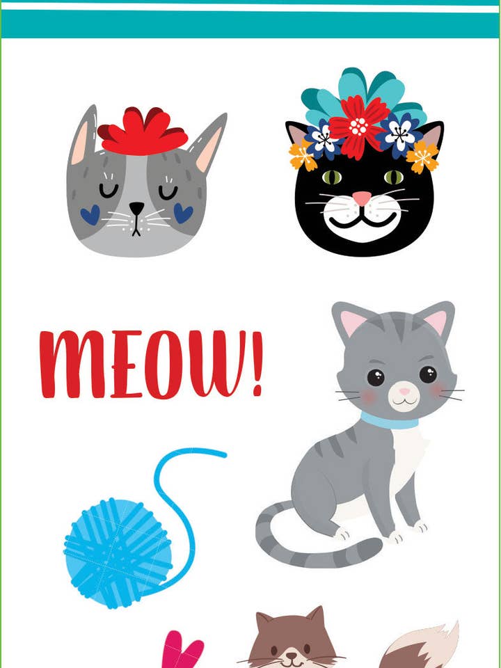 Set d'autocollants pour chatons pour la vente par Peter Pauper Press