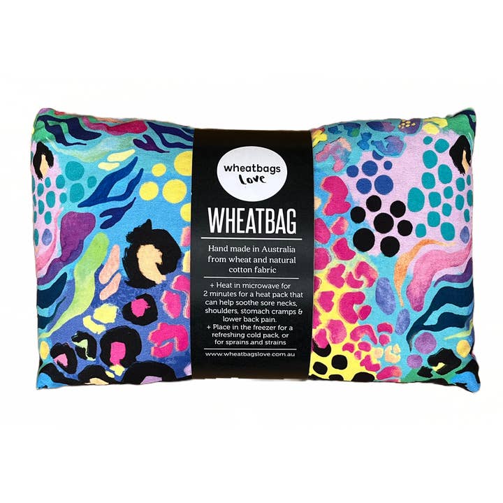 Wheatbags Love - Wholesale Hot/Cold Compress - Wheatbag - Electric Leopard (Lavender scented)