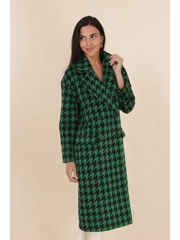 Attentif Paris – wholesale Rock - Dam – Houndstooth-mönstrad kappa14