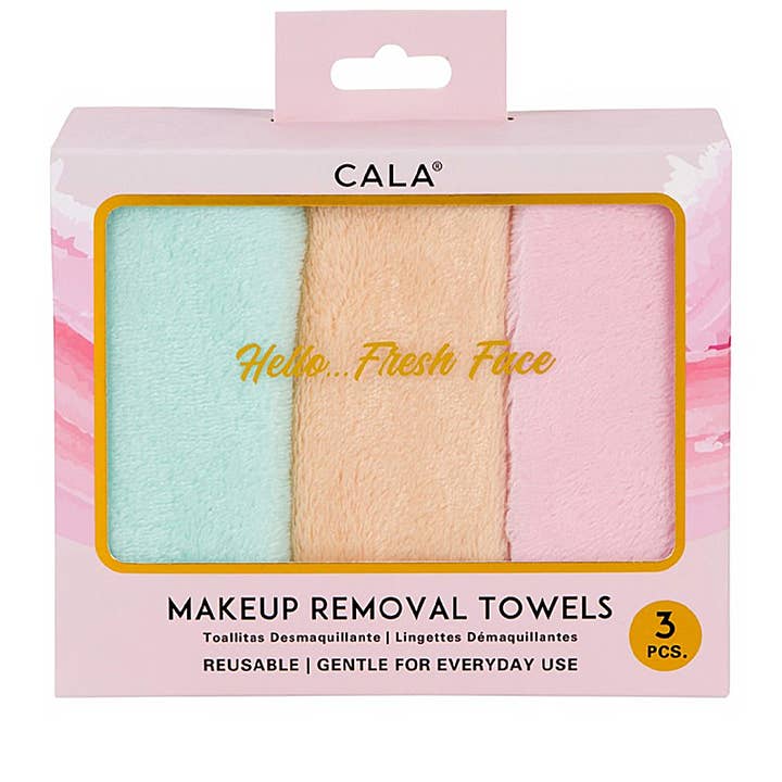 PINEAPPLE Beauty - Wholesale Makeup Remover - CALA 76114 Makeup Cleansing 3 pcs Facial Towels - 6 Set0