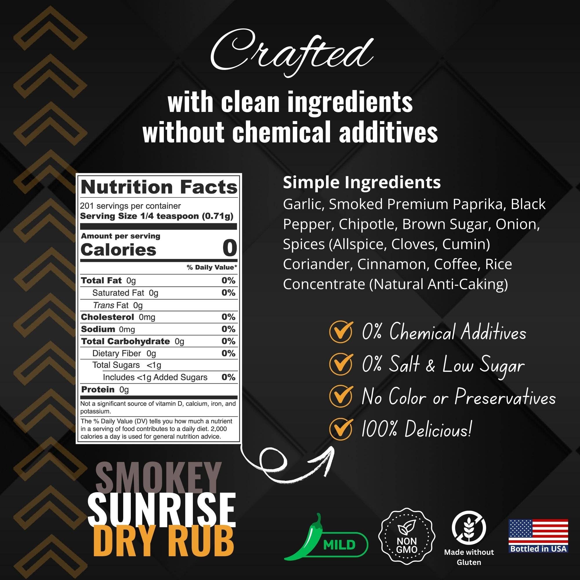 Shake to Elevate – wholesale Dried spice mix – Shake to Elevate - Smokey Sunrise No Salt BBQ Dry Rub Seasoning9