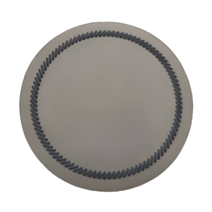 Naples Round Placemat With Leather Band for wholesale by Bold Decor