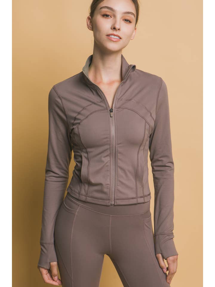 Peace Love Line - Wholesale Athletic jacket – Women′s - PL1735 - ACTIVE LONG SLEEVE ZIP UP PERFORMANCE JACKET TOP20