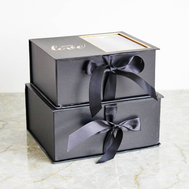 Elegant Design Supply - Wholesale Gift Box - Two Sections Square Flower Gift box