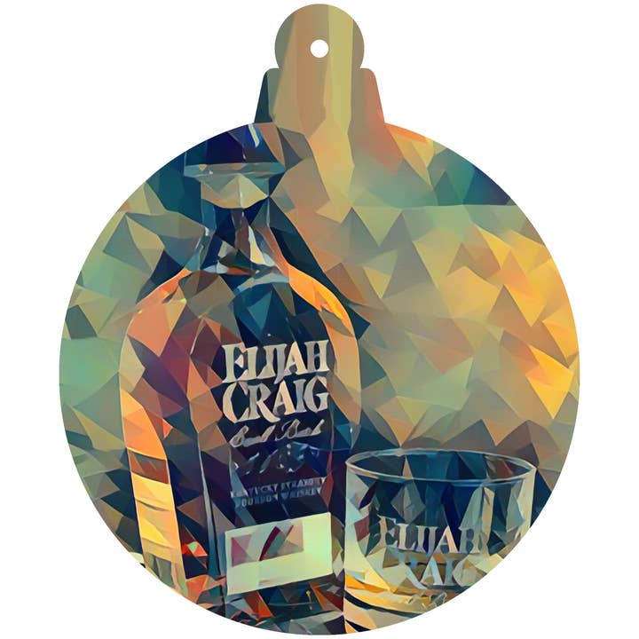 Layne Wilson - Wholesale Ornament - Elijah Craig Bourbon Deco Printed Wooden Ornament2