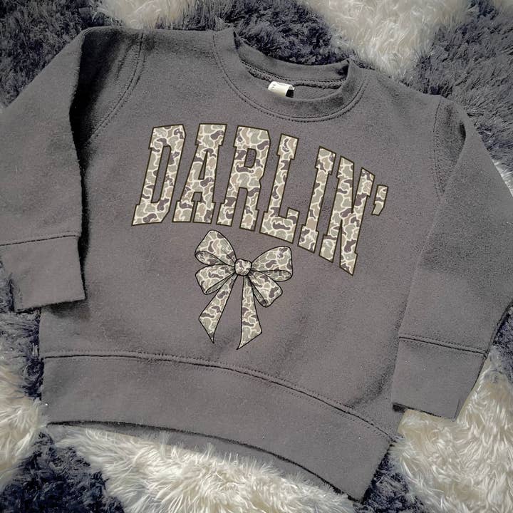 Camo darlin' sweatshirt for wholesale by SDTINYTEES