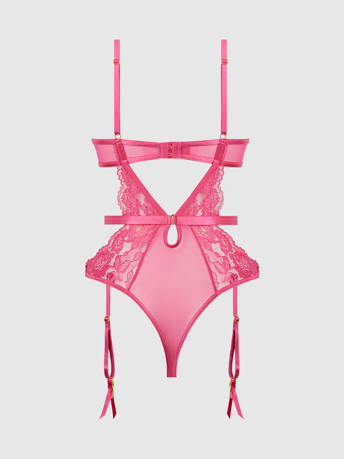 House of Desire – wholesale Lingerie bodysuit – Women's – HARLOW LACE & MESH UNDERWIRE TEDDY8