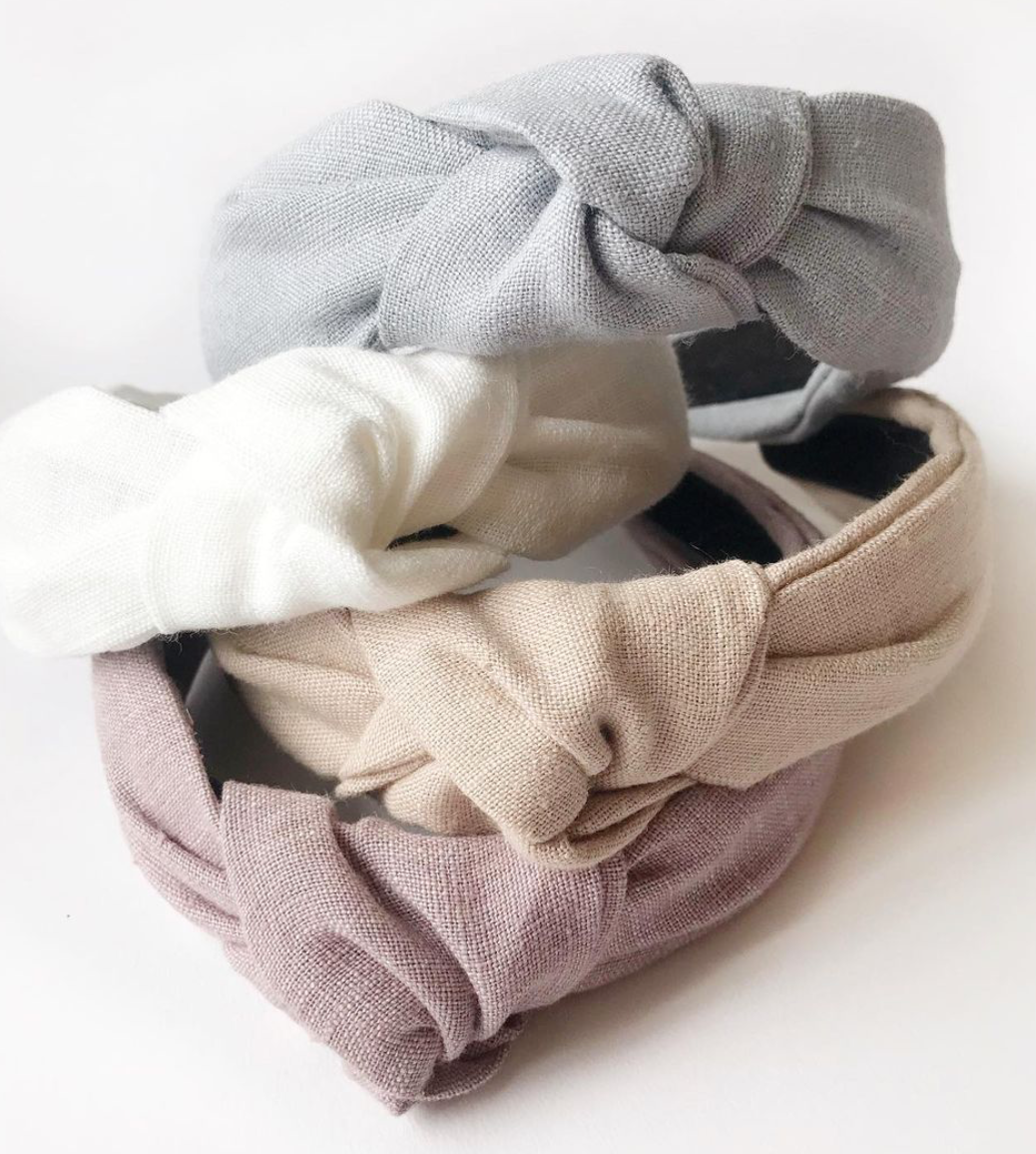 Femme Faire - Wholesale Fashion Headband - Women's - Linen Headband - Knotted Headband - Linen Hairband4