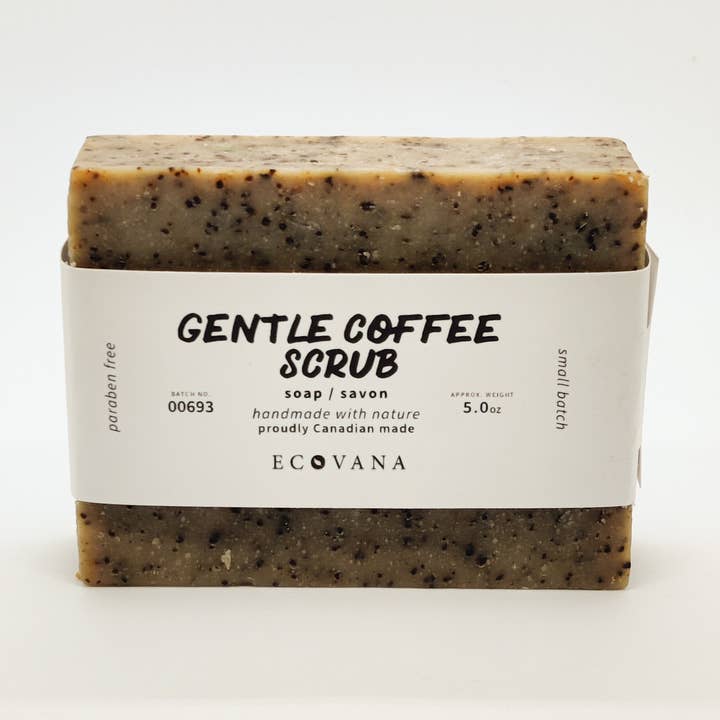 Gentle Coffee Scrub Bar for wholesale by Ecovana