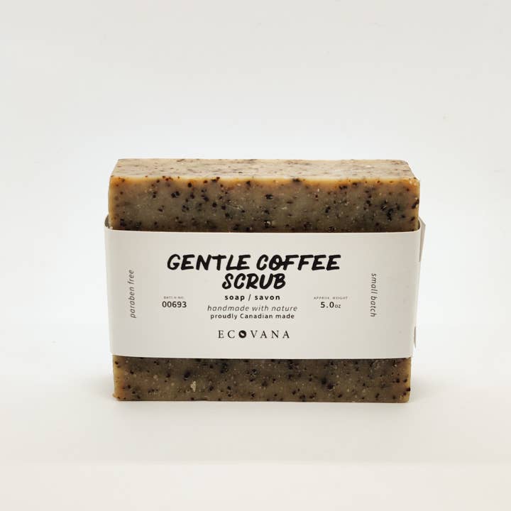 Gentle Coffee Scrub Bar for wholesale by Ecovana
