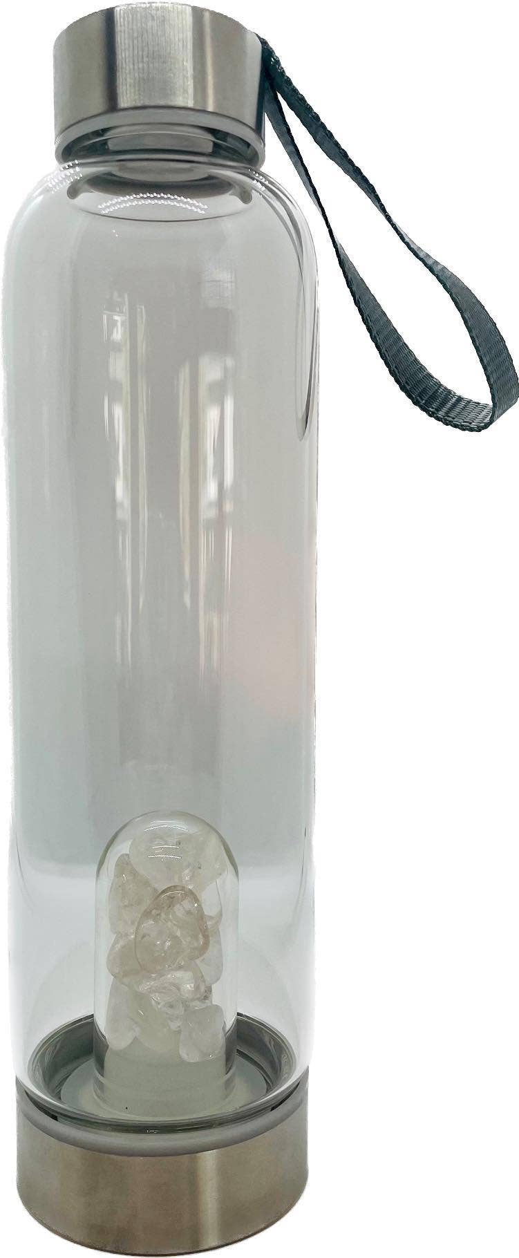 chakra-chic.com - Wholesale Water Bottle - Crystal Elixir Gemstone Water Bottle 16 oz with Carry Strap5