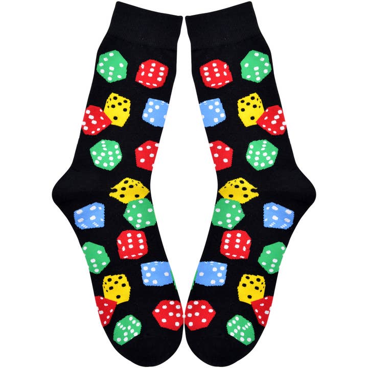 Dice - Adult sock - One Hit Wonders - Size L for wholesale by Boogie Toes