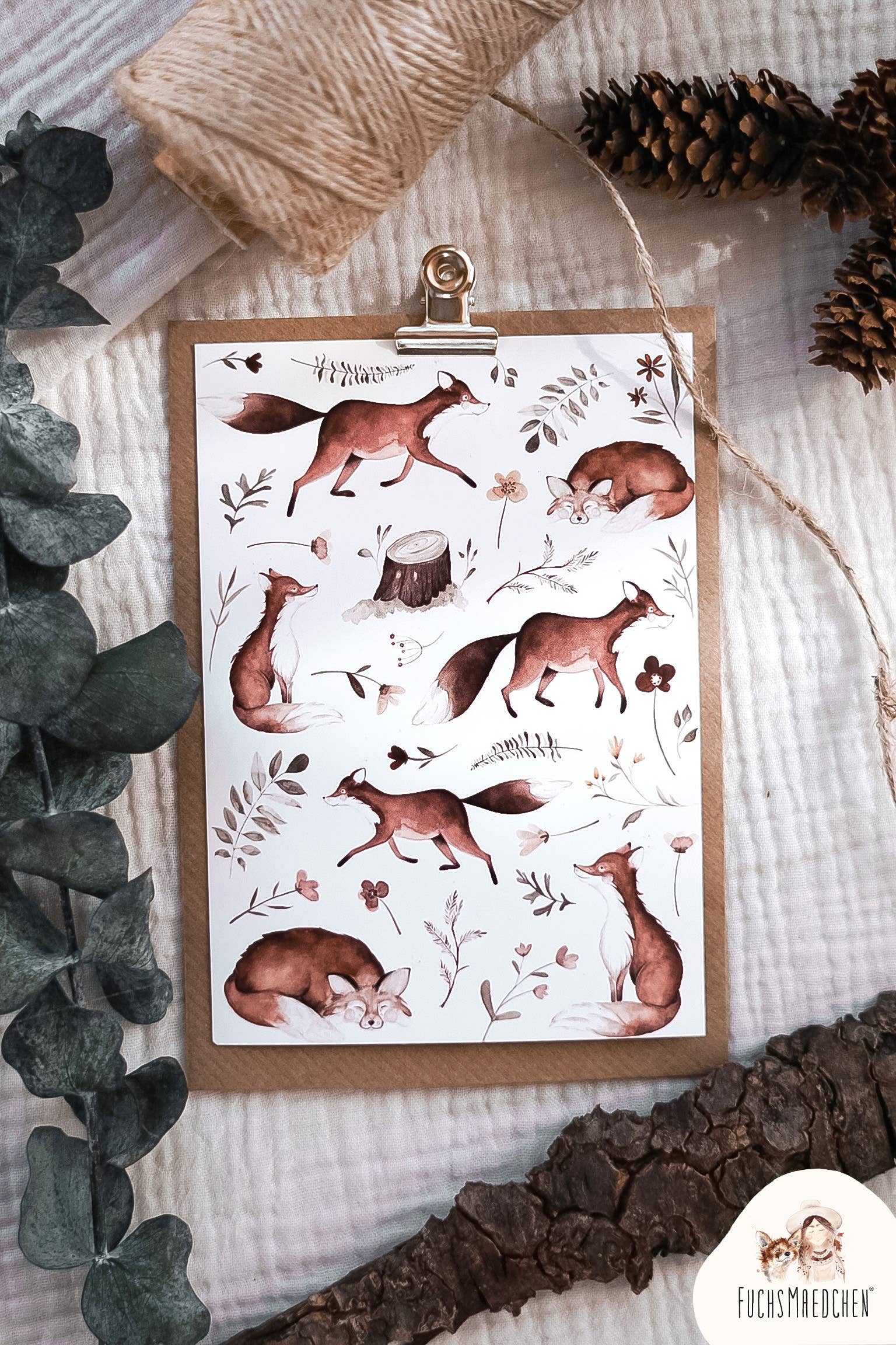 FuchsMaedchen - Wholesale Everyday Greeting Card - Greeting card fox forest1