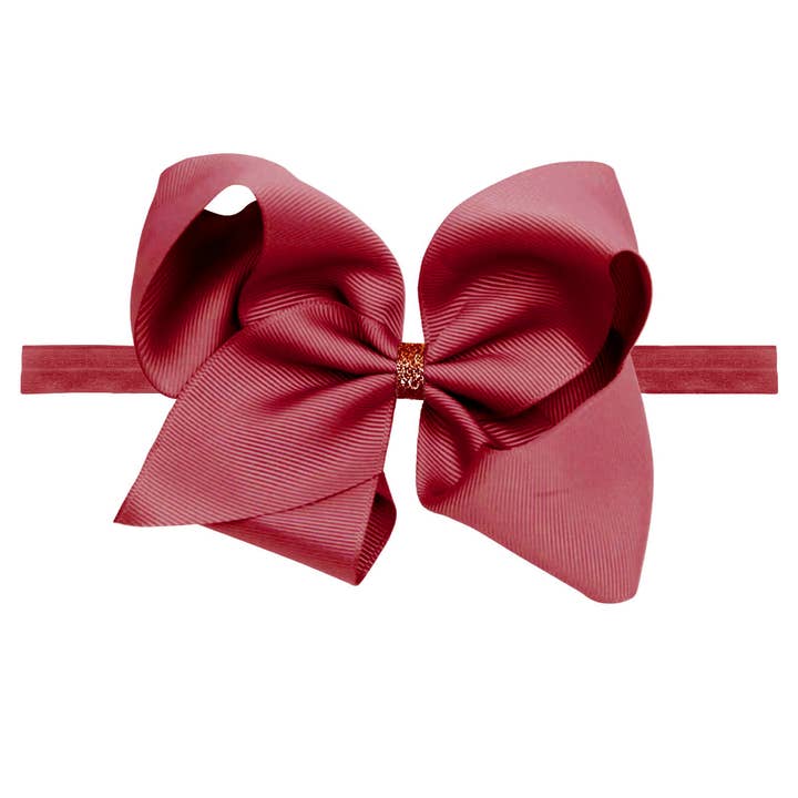 Stort Scarlet Glitter Baby Pannband för wholesale av Verity Jones London