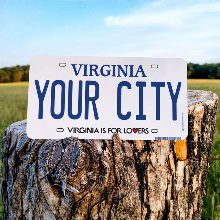Skylark Printing - Wholesale Phone & Laptop Stickers - Virginia License Plate Souvenir Sticker with Your Copy1