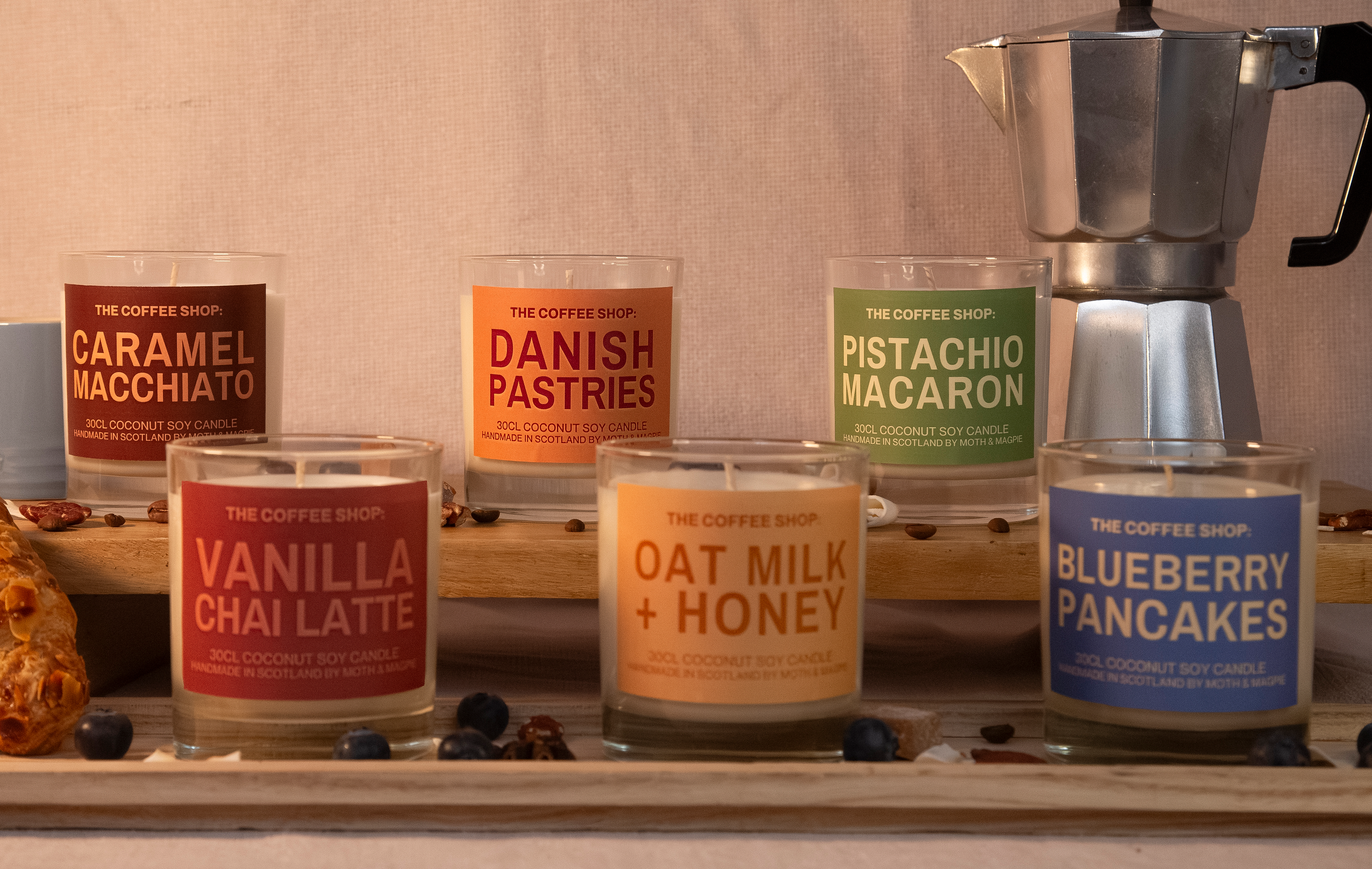 Moth & Magpie – wholesale Jar/filled candle – Caramel Macchiato | Handmade 30cl Candle2