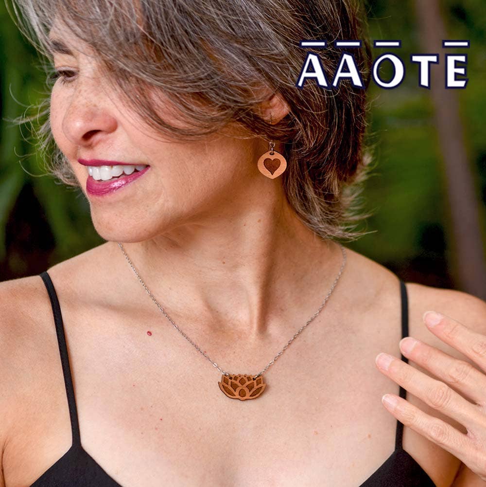AAOTE - Wholesale Aromatherapy Necklace - Wood Essential Oil Diffuser Minimalistic Necklace7
