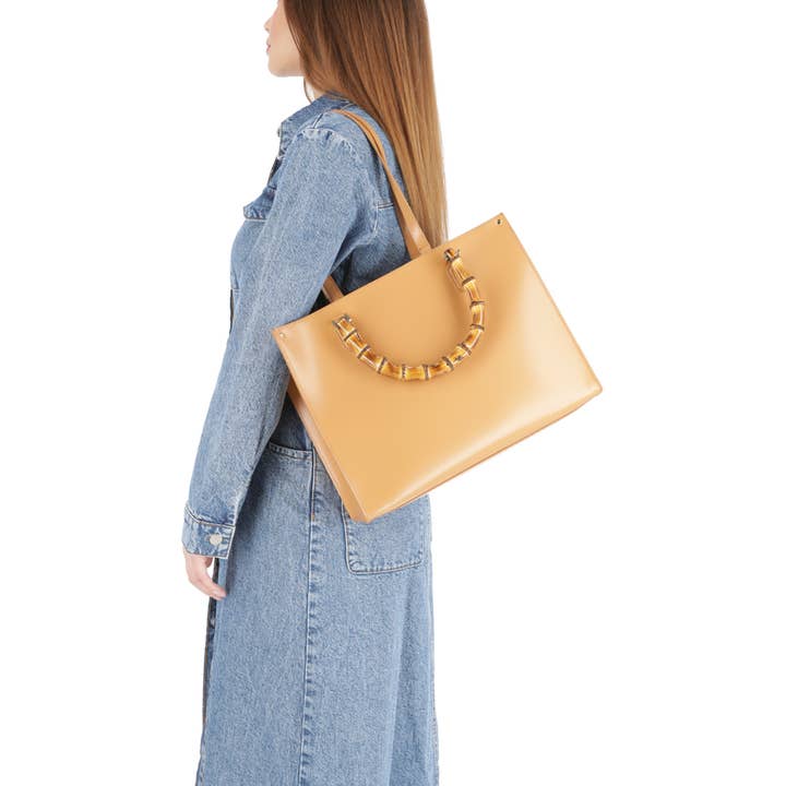 Quarzovivo – Mala com alça superior – Mulher por atacado – Bolsa de couro lisa feita na Itália - Elettra9