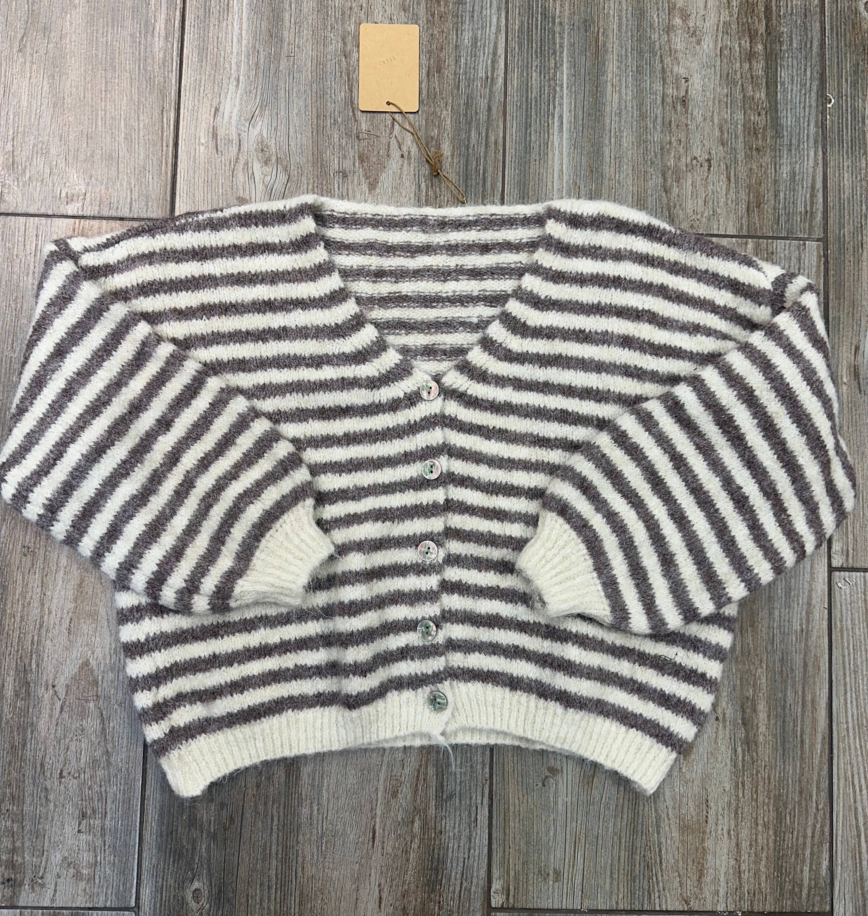 LÉA & LUC - Wholesale Cardigan - Women's - Striped cardigan REF. 5106231