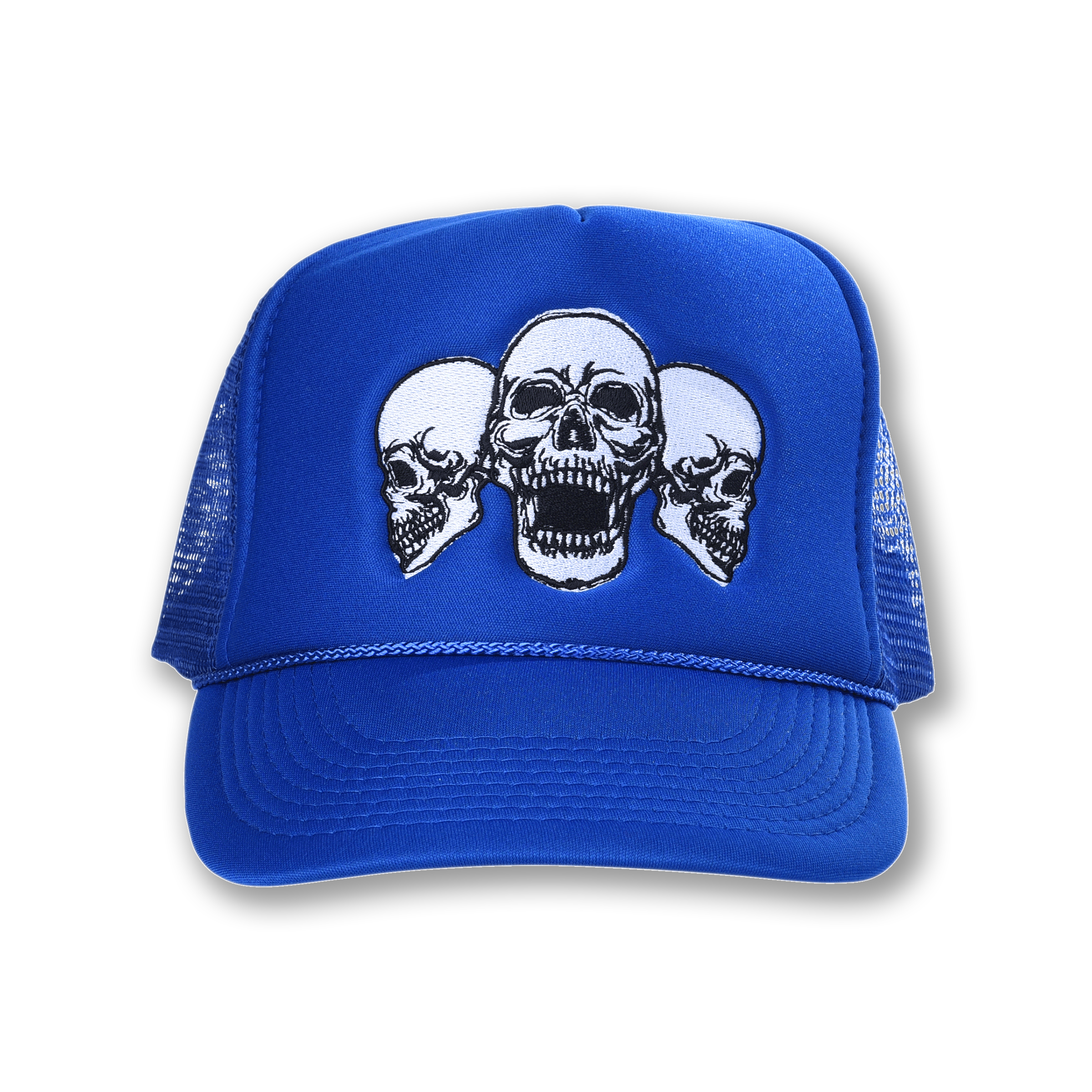 Dropout New York – Engroshandel Trucker hat - Unisex – 3 Skulls Trucker Hat1