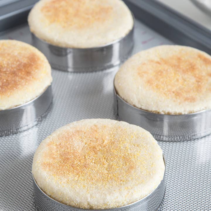 Fox Run Brands - Vente Moules à pain - Moules à muffins anglais Fox Run, ensemble de 4, 3,75 po