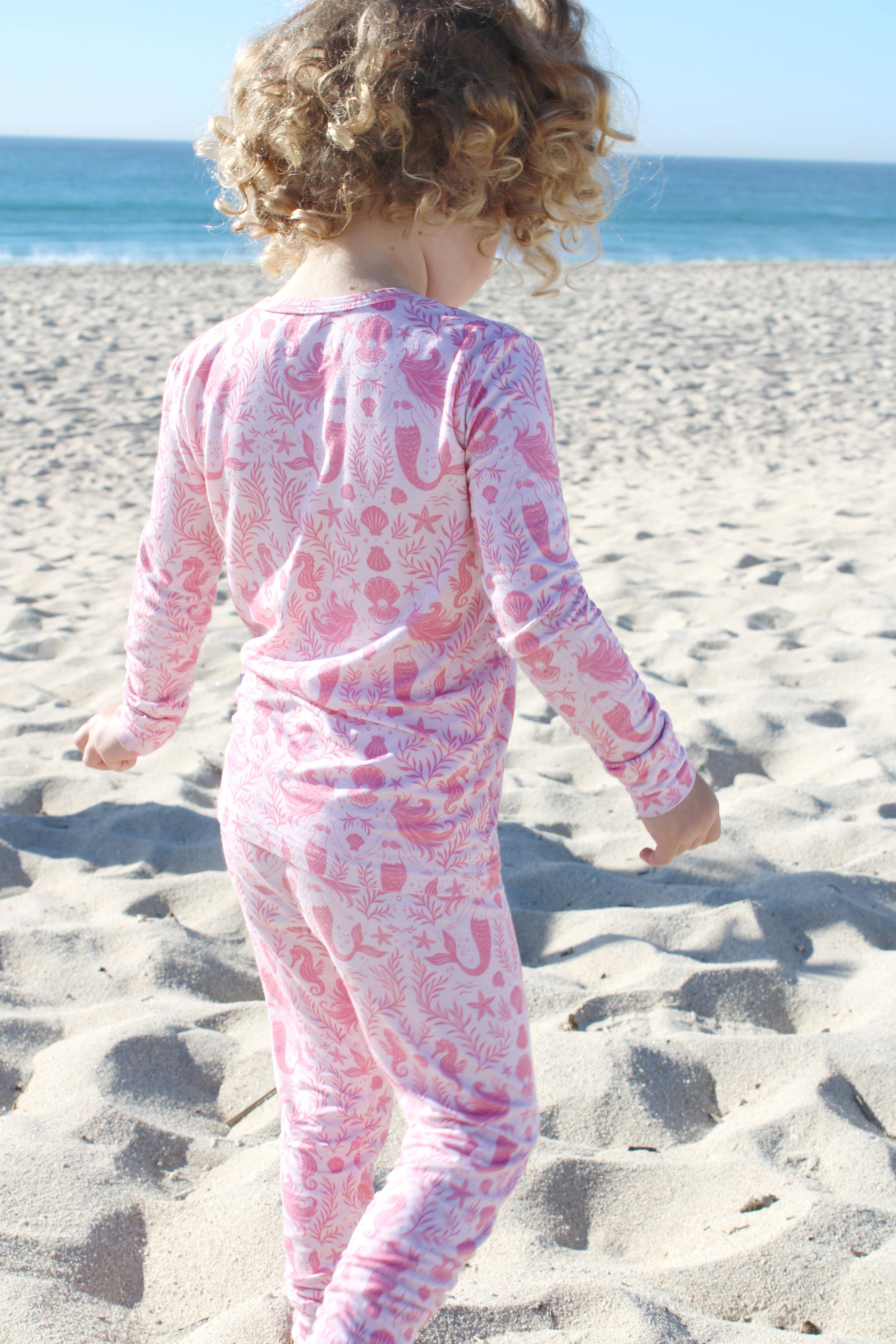 Shae & Palmer - Wholesale Sleepwear Set - Kids - NEW! Mermaid Cove - Pink – Toddler Two-Piece Pajama1