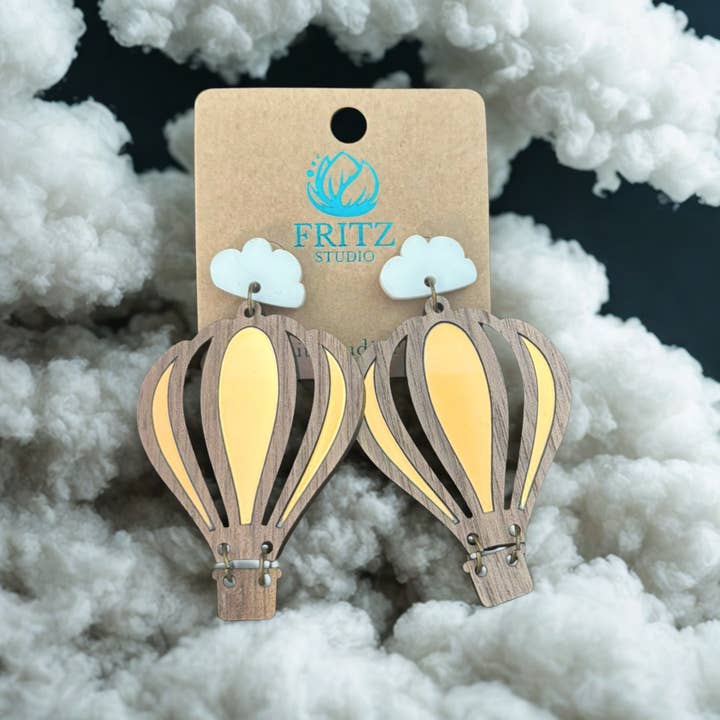 Drit & Dream Hot Air Ballon Earrings for wholesale by Fritz Studio