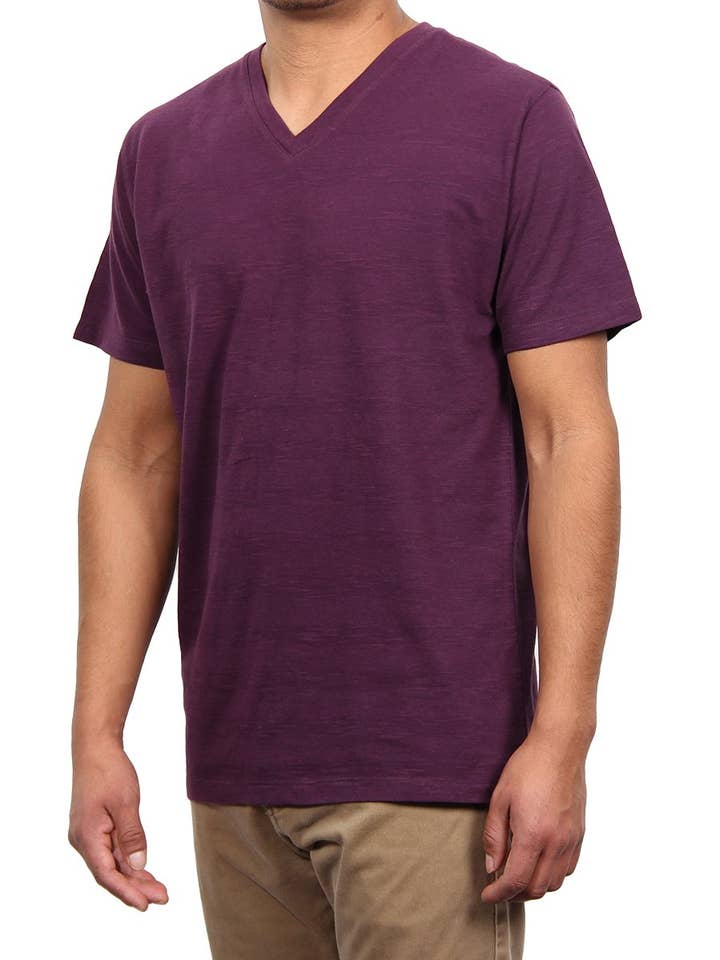 Streep streep shirt Ss V-hals Artikelnummer: W1449-0001 voor wholesale door Dikotomy