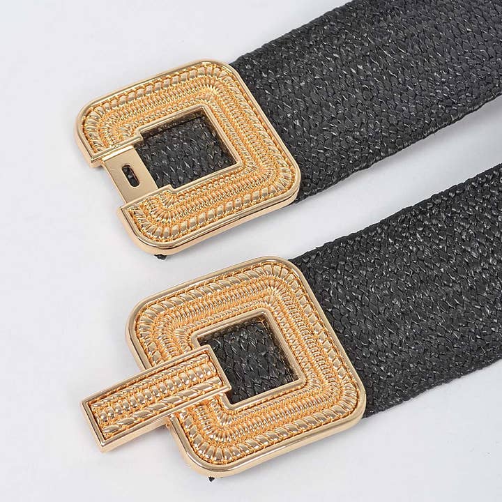 3AM BY H&D ACCESSORIES - Wholesale Belt - Women's - Metal Buckle Stretch Belt