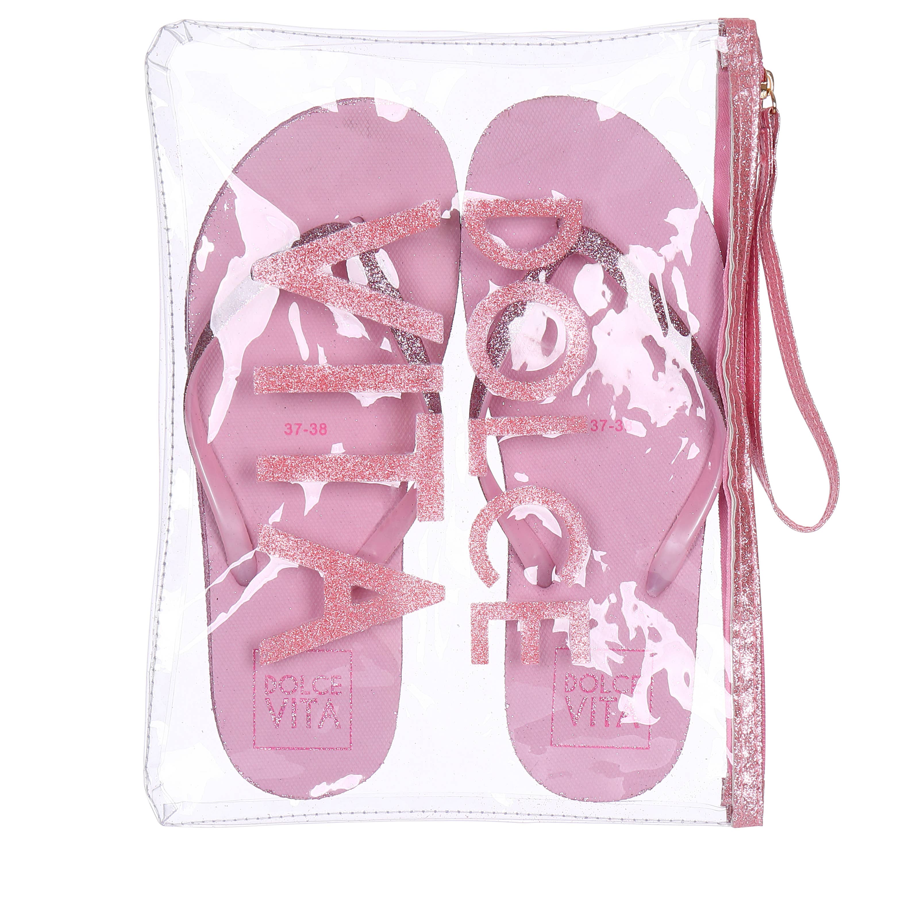 STELLA GREEN - Vente Tongs – femme - Coffret Glitter Collection : 48 tongs pailletées avec pochettes assorties2