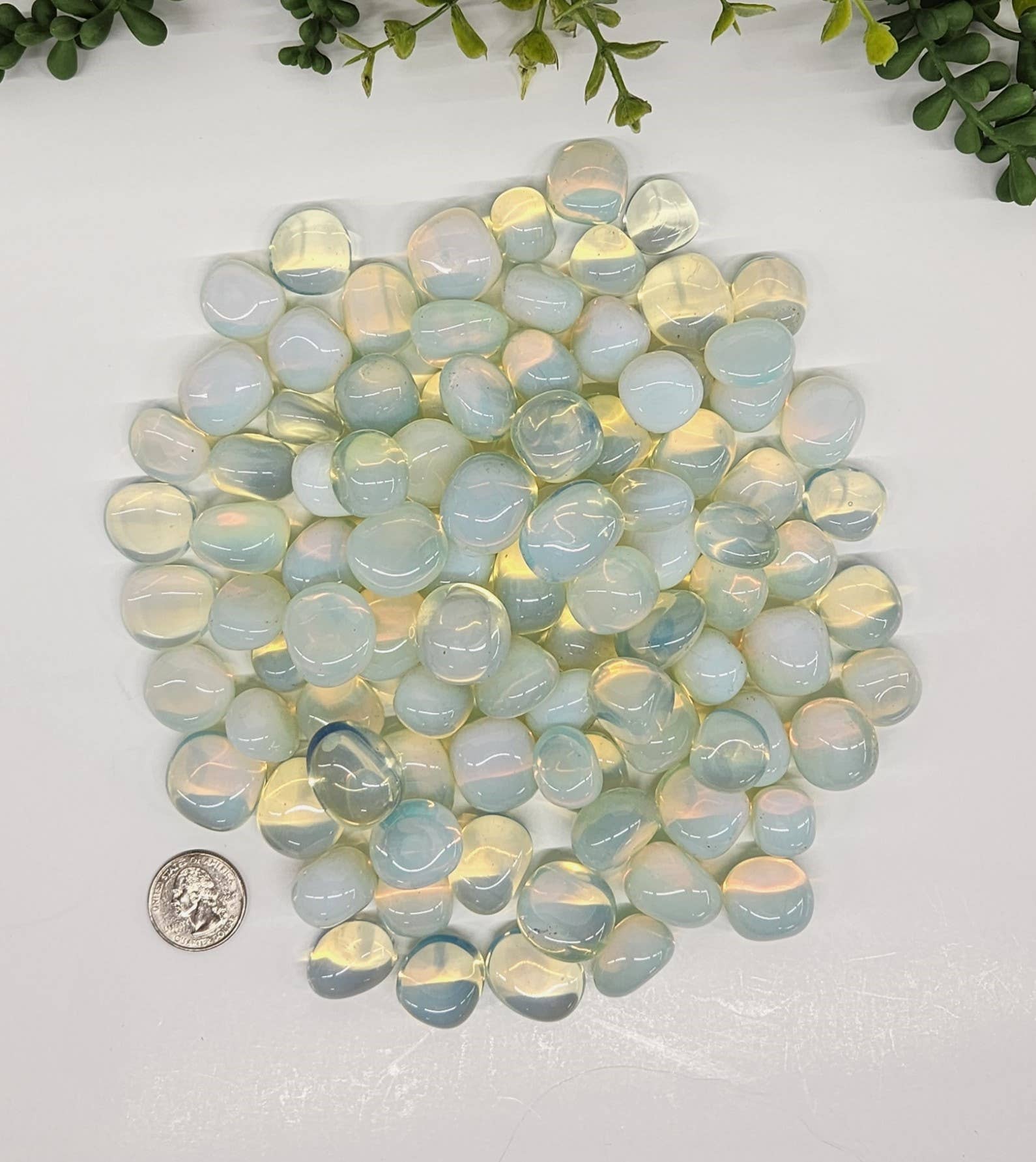 Meraki Gemstones – Engroshandel Spirituelle sten og krystaller – Opalit glatte sten 20-25 mm, 1 kg2