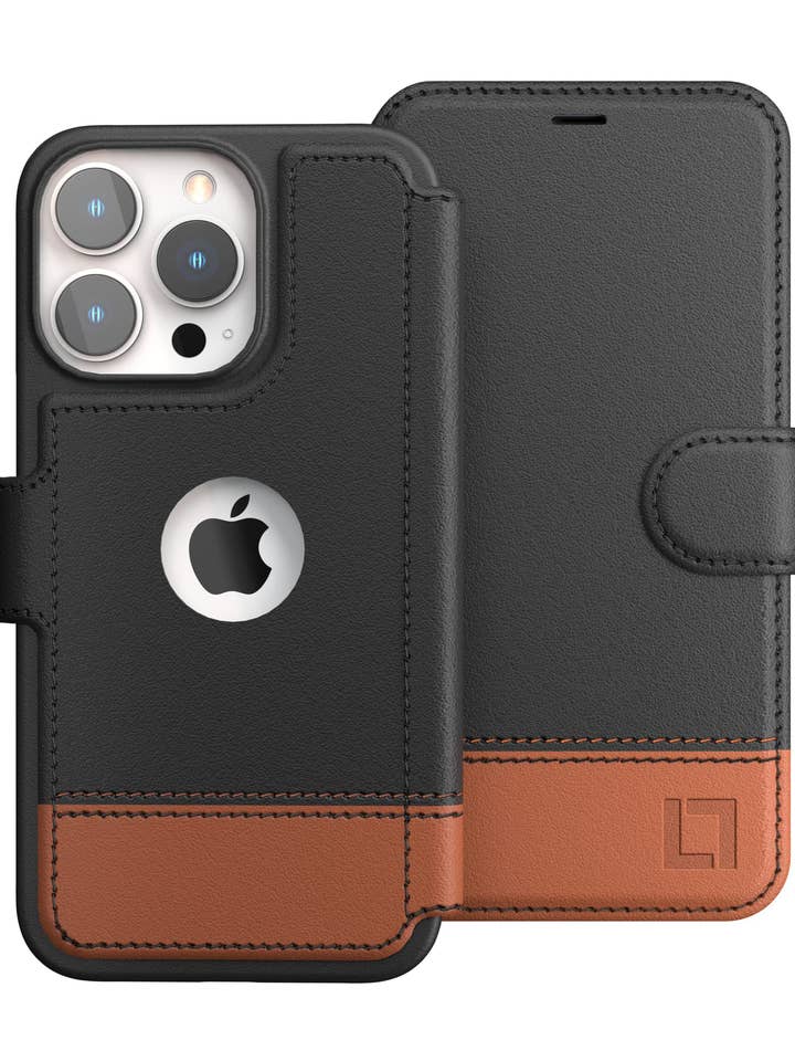 iPhone 14 Pro Max Leather Wallet Case - Smoky Cedar for wholesale by LUPA Legacy