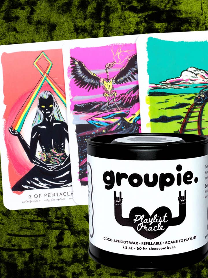 Playlist Oracle (Shufflemancy) Candle 🔮 NEW! for wholesale by groupie candles