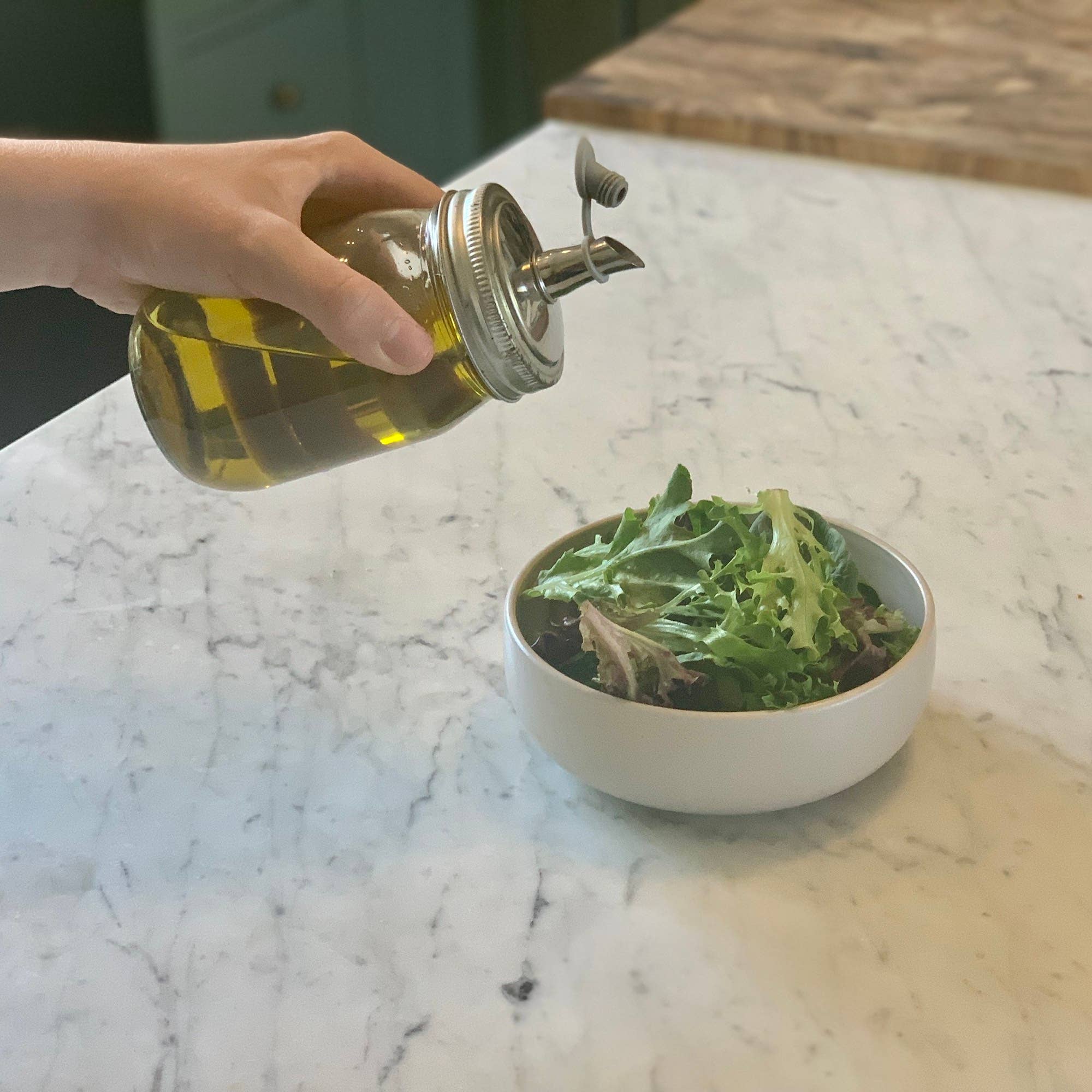 Fox Run Brands - Wholesale Dispenser voor olie/azijn - Jarware Oil Cruet-deksel voor Mason Jar met normale mond3