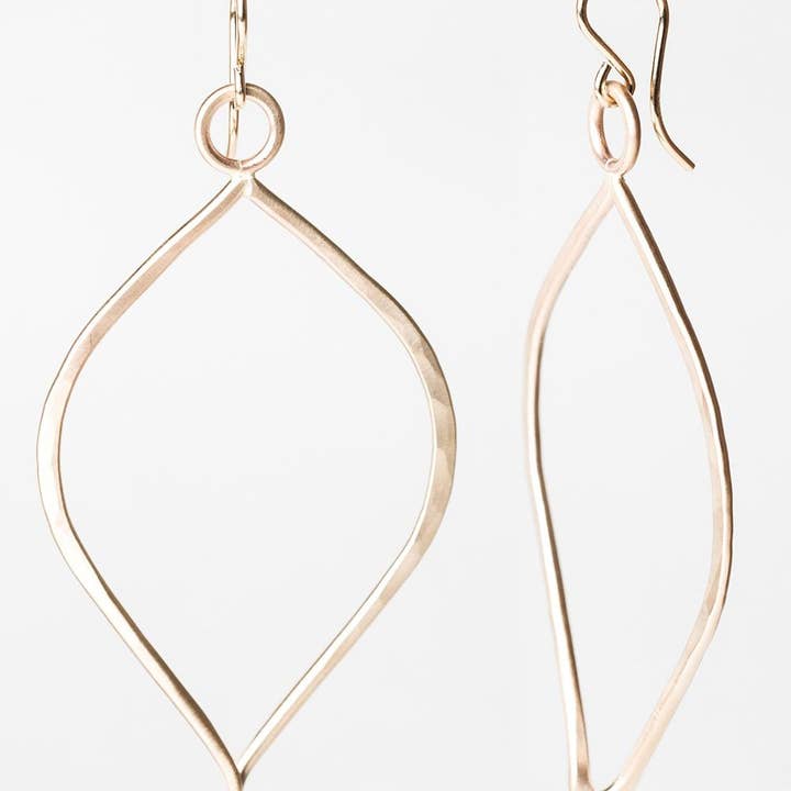 E122 - Small Leaf Earring for wholesale by Blueberry Jewelry