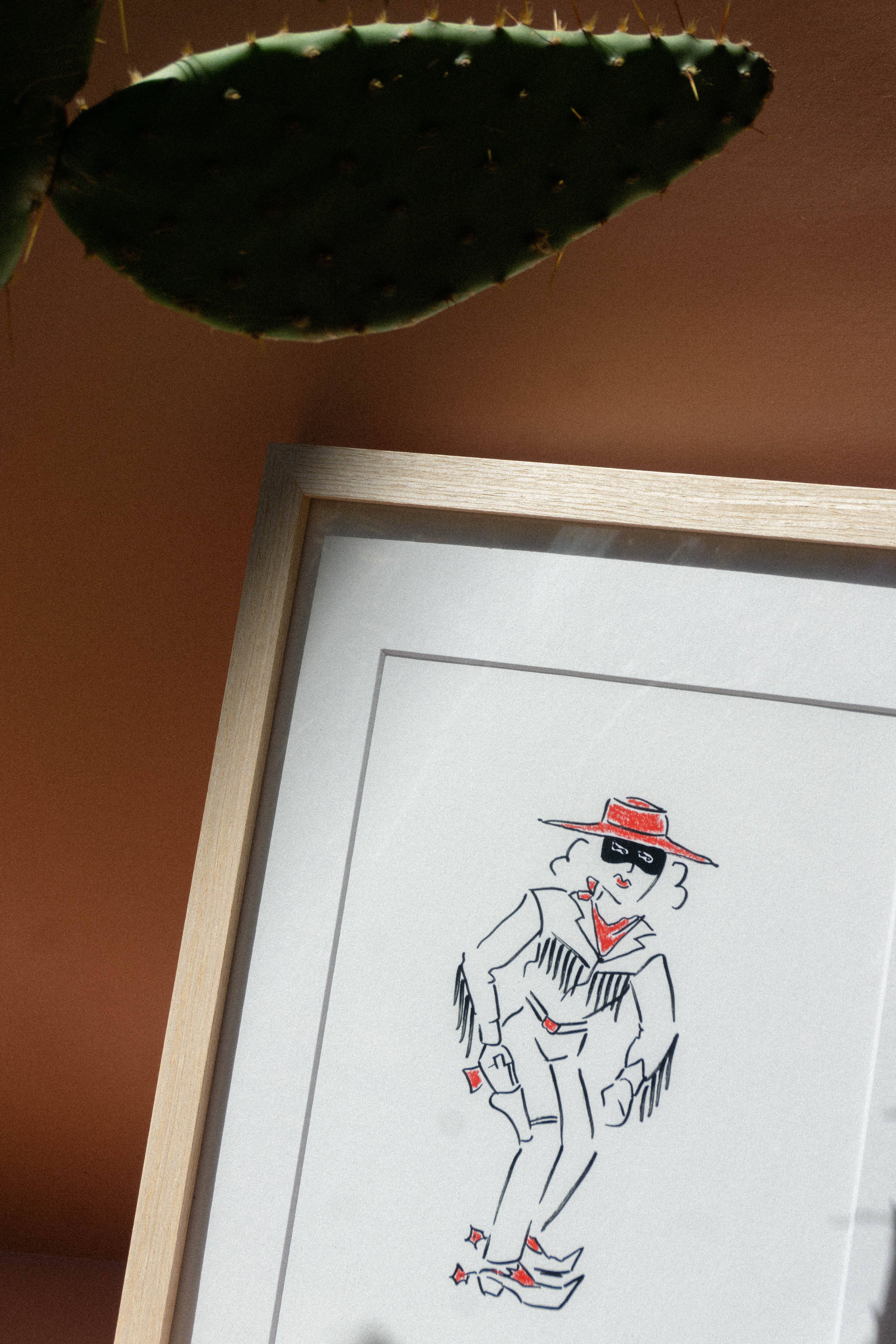 Mel K. Olrich Art - Wholesale Art Print - Western illustration, modern cowgirl wall decor, art print5