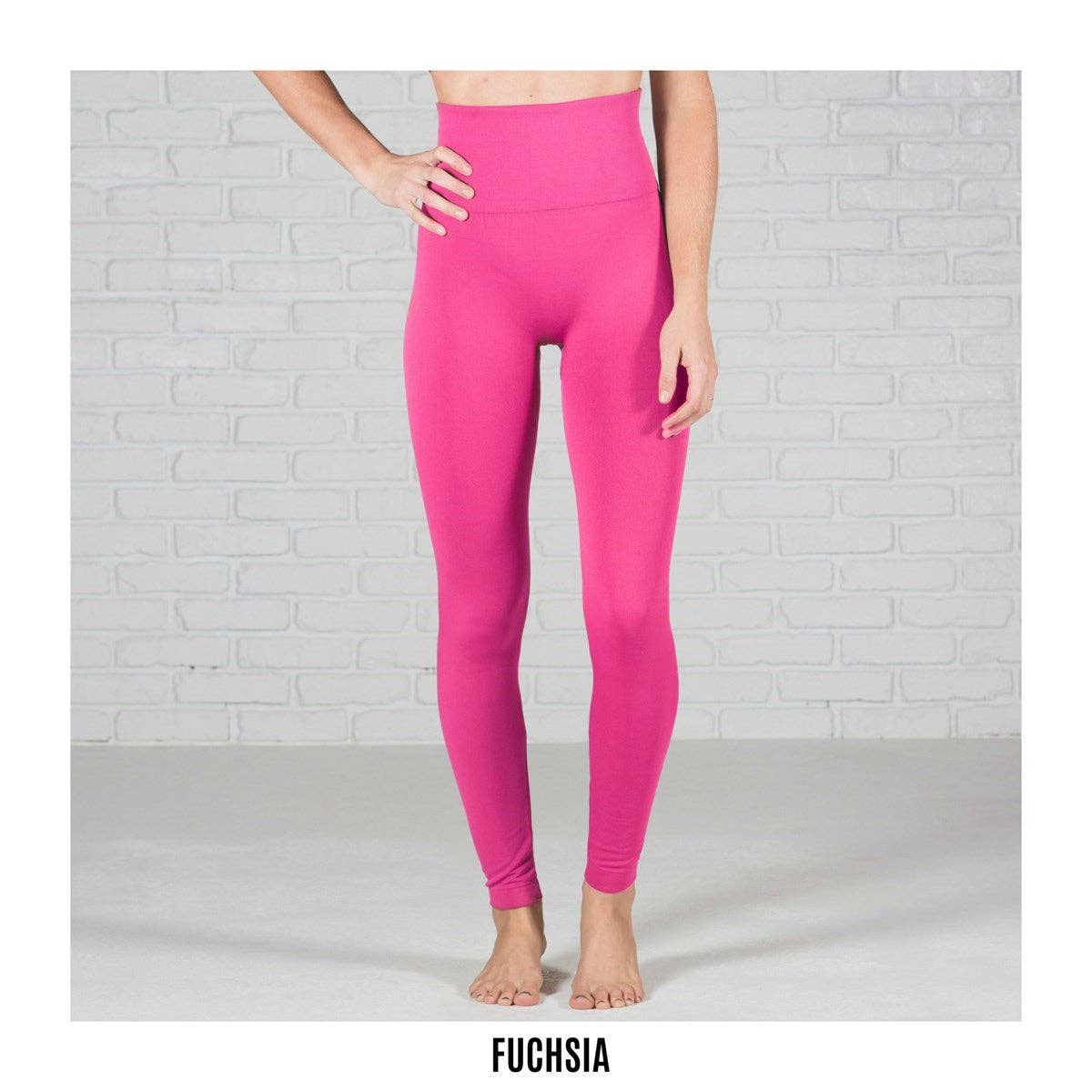 Truly Contagious – wholesale Sport-/loungeleggings – Dam – Tummy Control Fleecefodrade leggings | Curvy Added (TX701)6