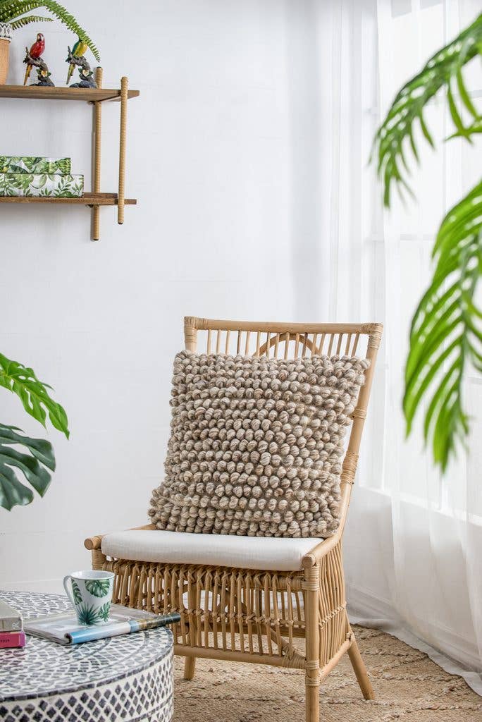 A&B Home Group Inc. - Wholesale Throw/Decorative Pillow - 20x20" Hand Woven Pillow - Beige4